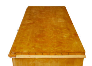 19th Century Swedish Flame Birch Chest of Drawers — thumbnail 4