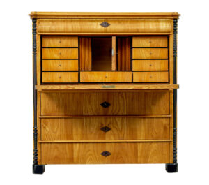 19th Century Swedish Elm and Birch Escritoire Writing Desk — thumbnail 11