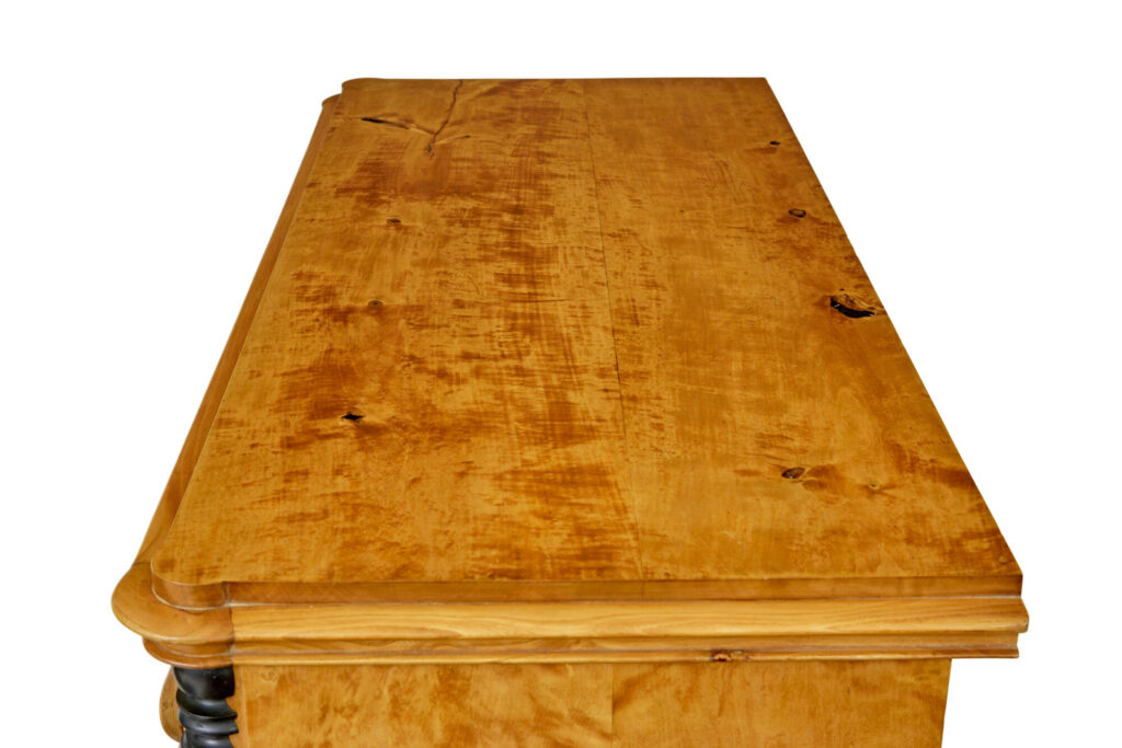 19th Century Swedish Elm and Birch Escritoire Writing Desk — image 3