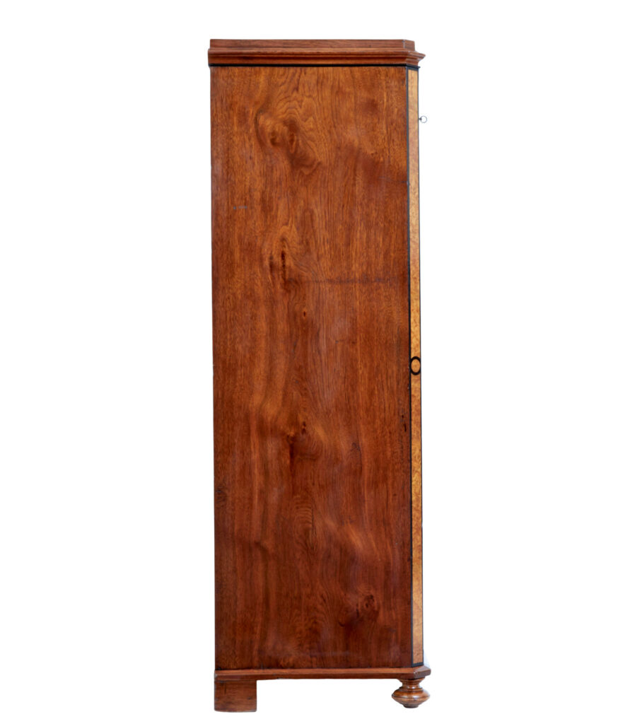 19th Century Burr Walnut Tall Chest of Drawers — image 2