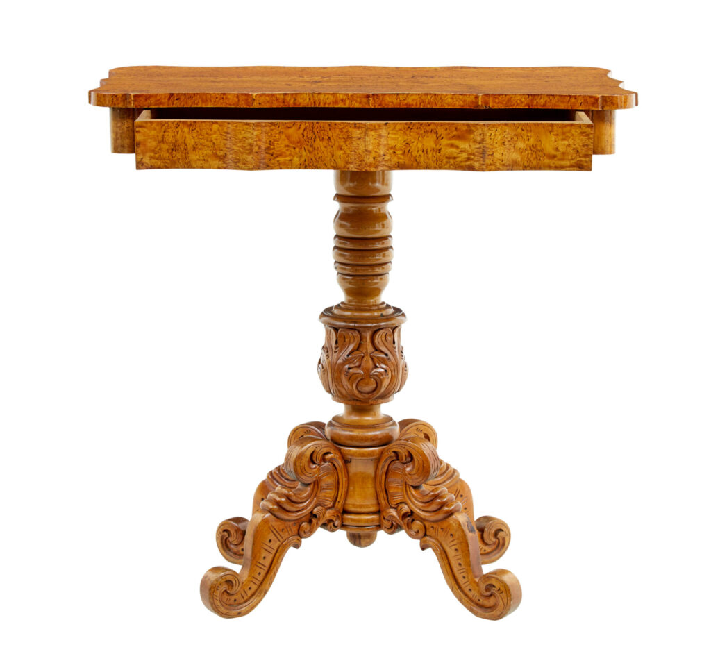 19th Century Swedish Birch Root Shaped Occasional Table — image 6