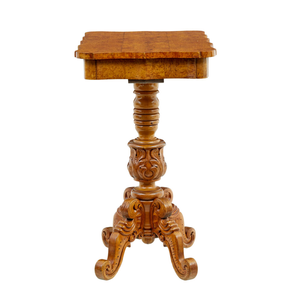 19th Century Swedish Birch Root Shaped Occasional Table — image 3