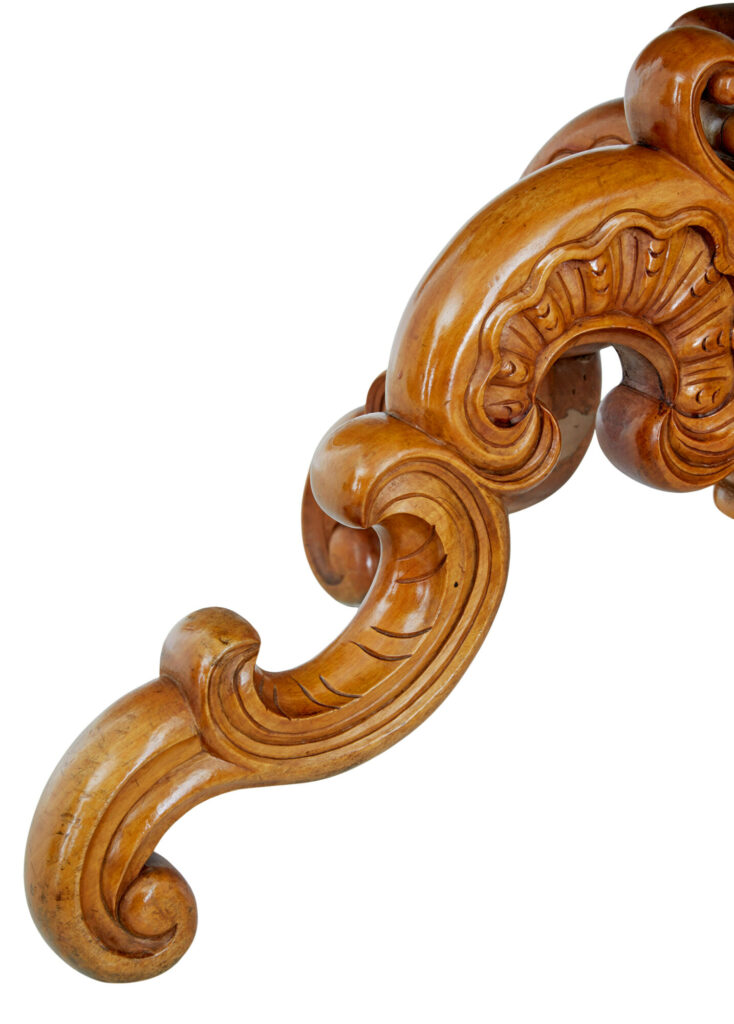 Swedish 19th Century Birch Oval Occasional Table — image 7