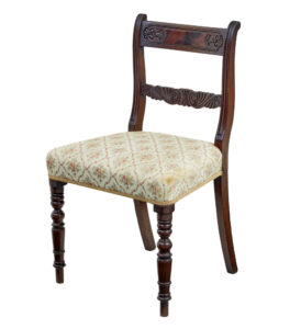 Set of 6 19th Century Regency Mahogany Dining Chairs — thumbnail 6