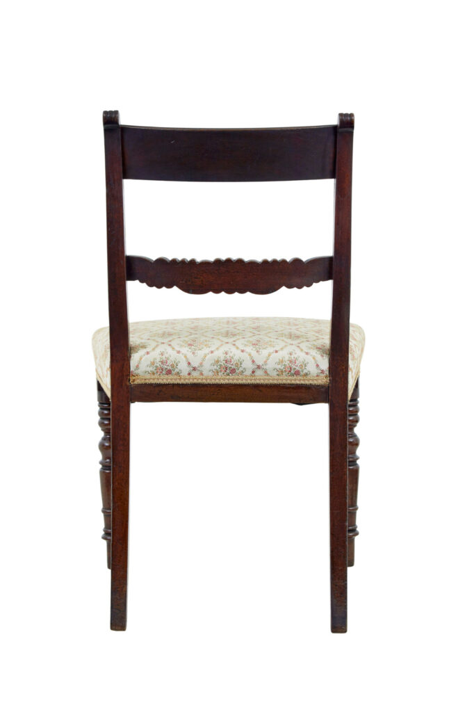 Set of 6 19th Century Regency Mahogany Dining Chairs — image 5
