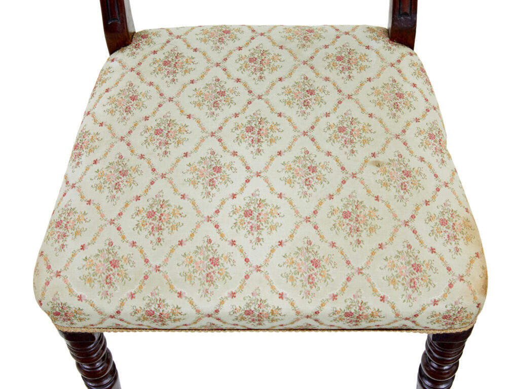 Set of 6 19th Century Regency Mahogany Dining Chairs — image 3