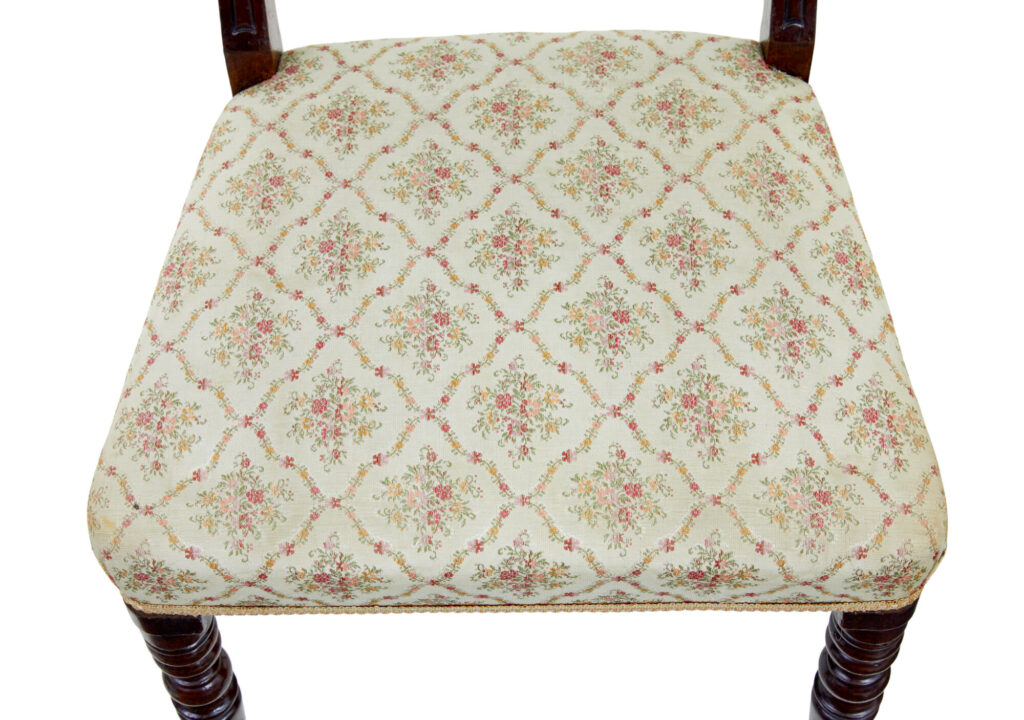 Set of 6 19th Century Regency Mahogany Dining Chairs — image 2