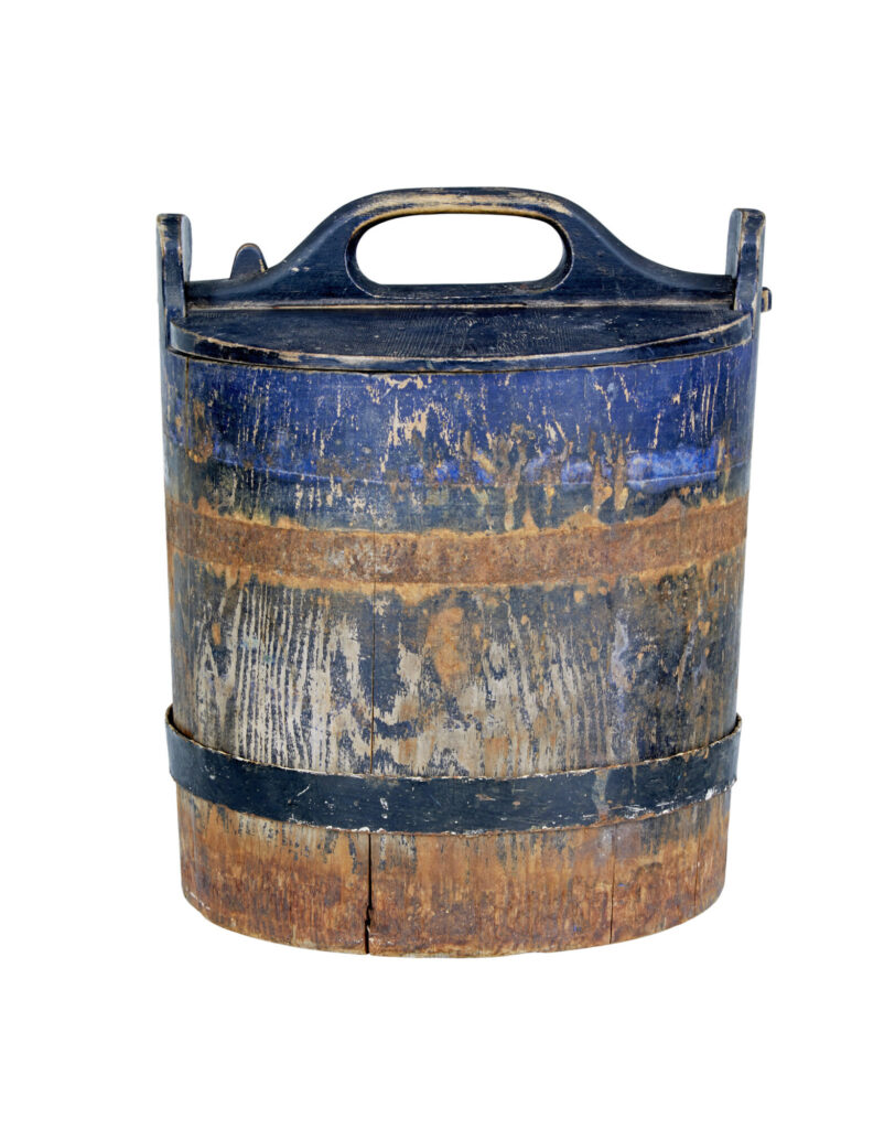 Mid 19th Century Rustic Swedish Pine Storage Container
