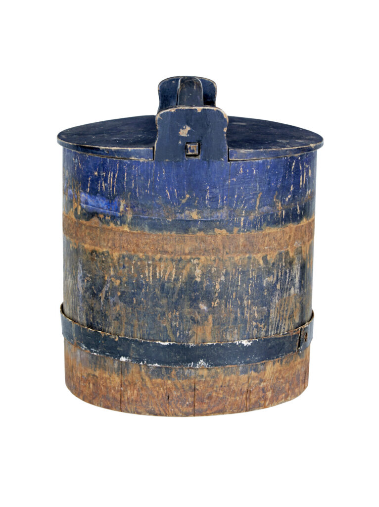 Mid 19th Century Rustic Swedish Pine Storage Container — image 5