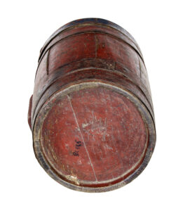 19th Century Scandinavian Painted Oak Barrel — thumbnail 5