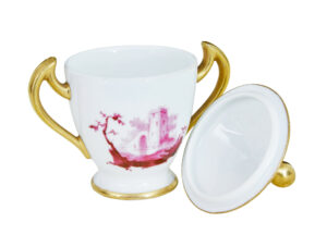 20th Century French Porcelain 7 Piece Dessert Set — thumbnail 4