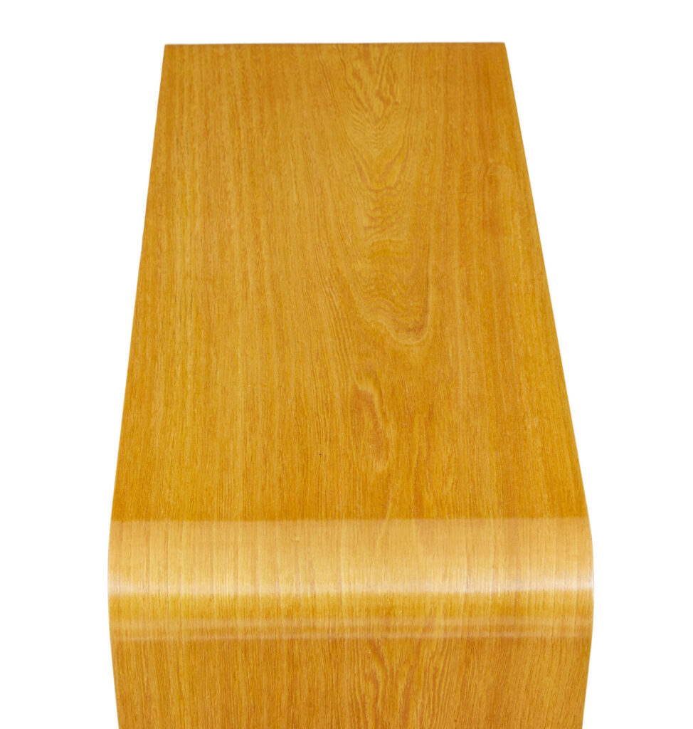 Mid Century Scandinavian Shaped Birch Bedside Table — image 8