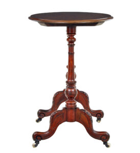 19th Century Victorian Walnut Oval Occasional Table — thumbnail 6