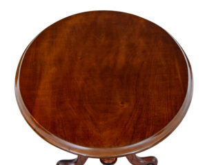 19th Century Victorian Walnut Oval Occasional Table — thumbnail 4