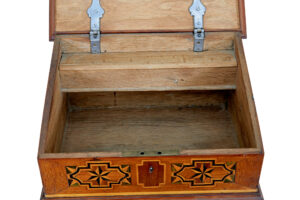 19th Century Marquetry Fruitwood Desktop Box — thumbnail 2