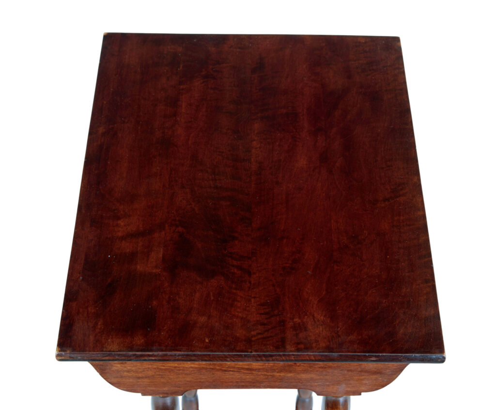 Nest of 4 Mid Century Scandinavian Birch Tables — image 6