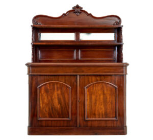 19TH CENTURY FRENCH MAHOGANY CHIFFONIER SIDEBOARD