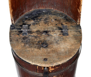 19th Century Swedish Painted Pine Dug Out Chair — thumbnail 4