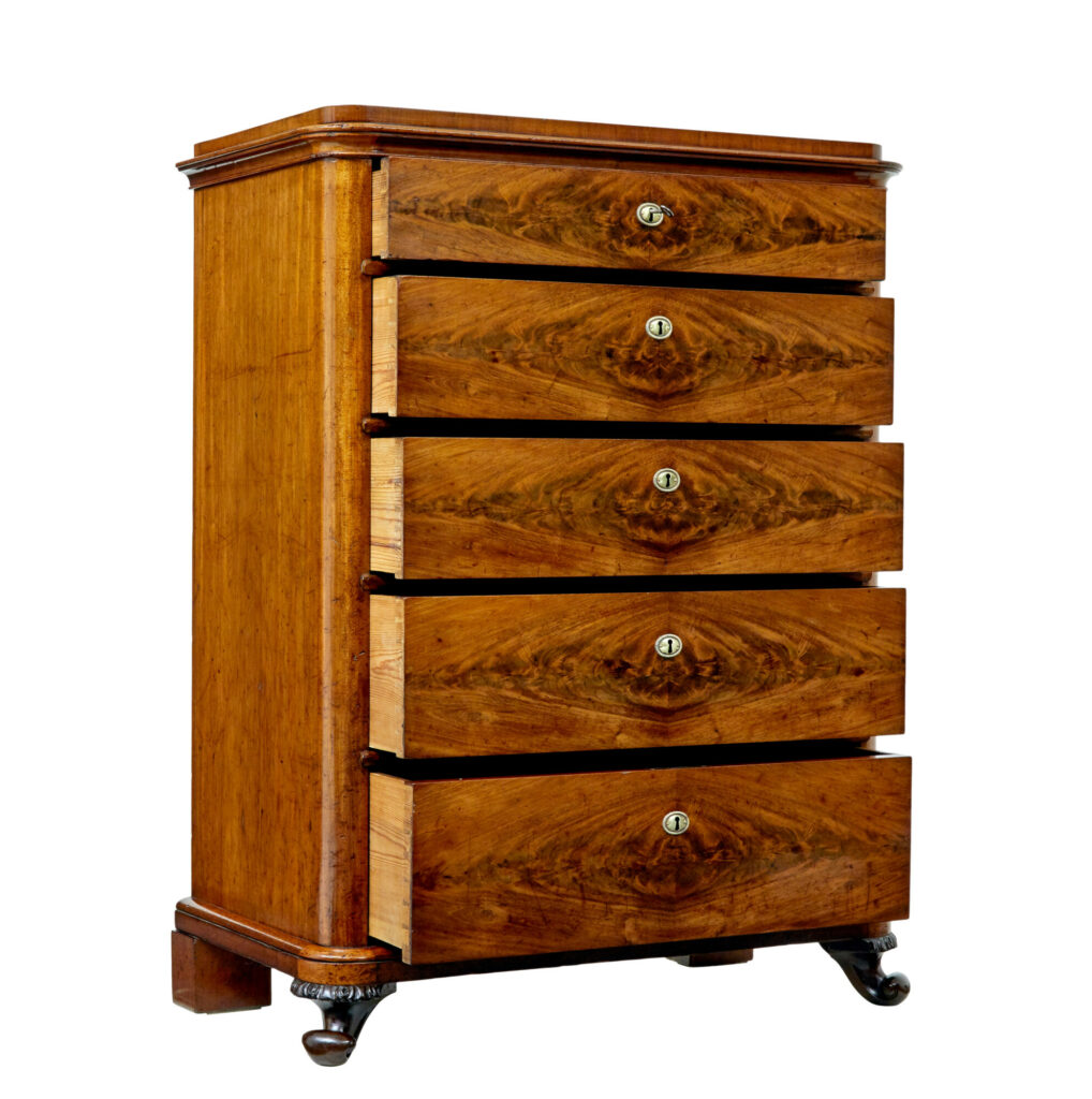 Swedish 19th Century 5 Drawer Chest of Drawers — image 10