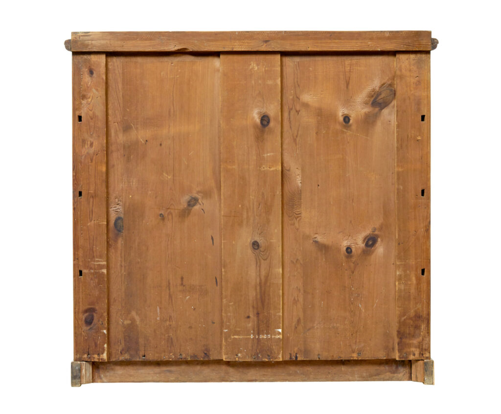 Mid 19th Century Scandinavian Inlaid Elm Chest of Drawers — image 3