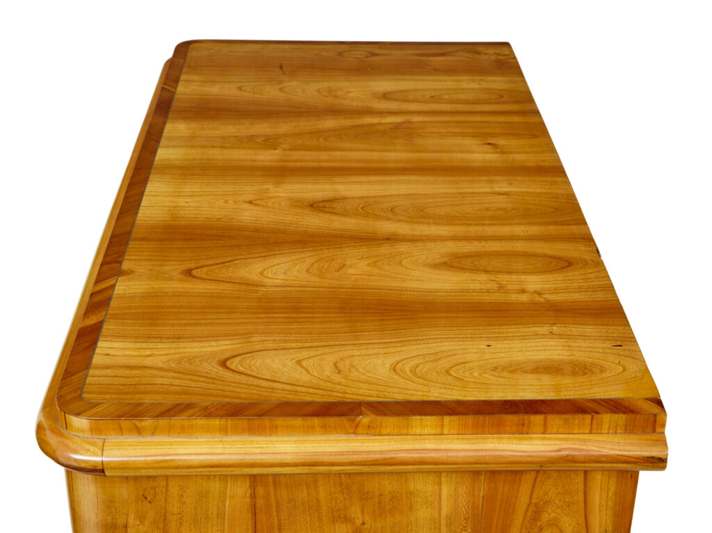 Mid 19th Century Scandinavian Inlaid Elm Chest of Drawers — image 10