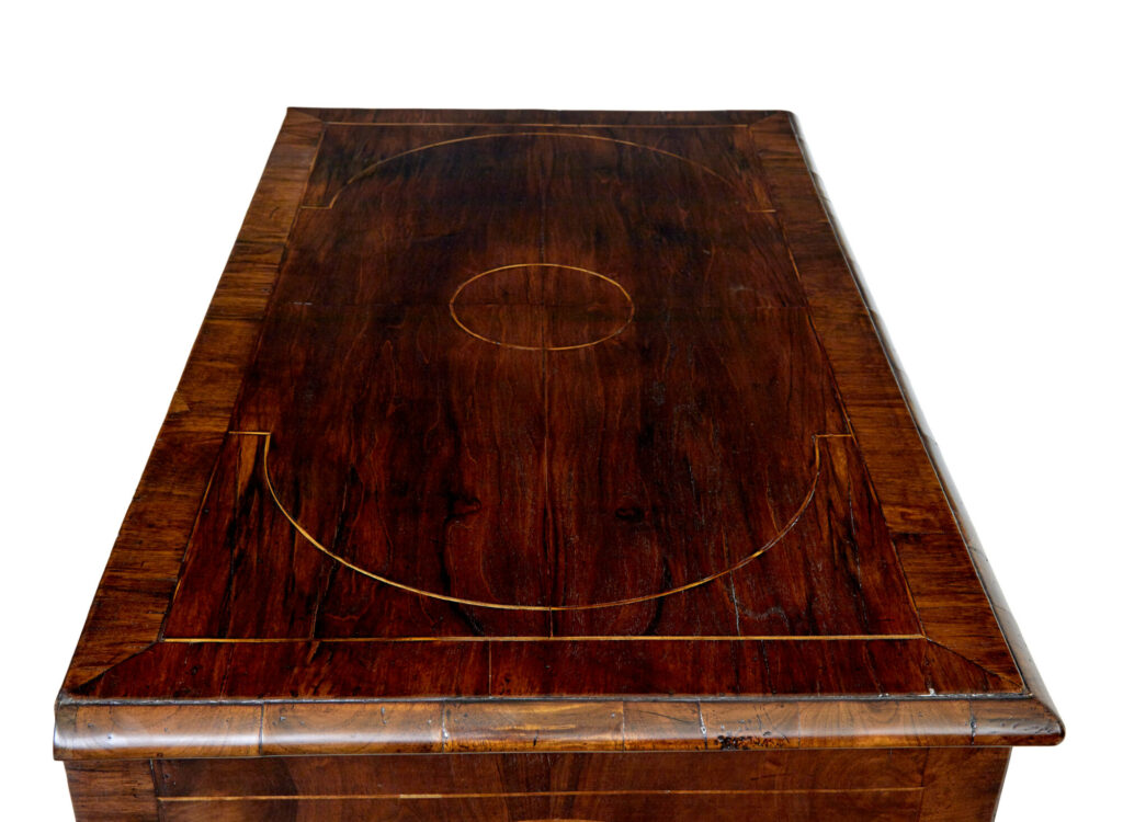 17th Century William and Mary Inlaid Walnut Chest of Drawers — image 8