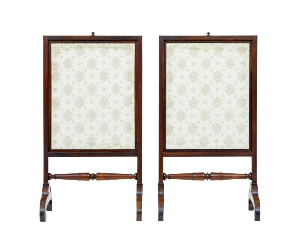 Fine Pair of Regency Period Tapestry Fire Screens — image 4