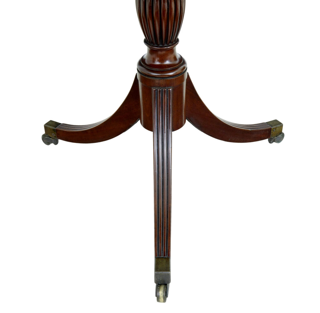 19th Century William Iv Mahogany 2 Tier Circular Serving Table — image 6