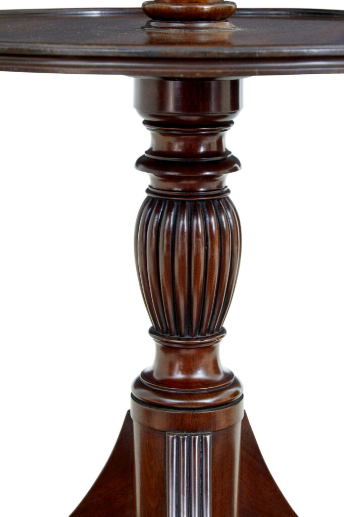 19th Century William Iv Mahogany 2 Tier Circular Serving Table — image 5