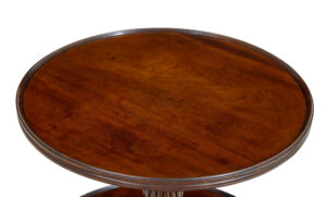 19th Century William Iv Mahogany 2 Tier Circular Serving Table — thumbnail 3