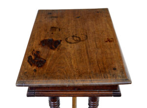 18th Century Rustic Walnut Side Table — thumbnail 9