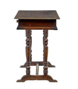 18th Century Rustic Walnut Side Table — thumbnail 4