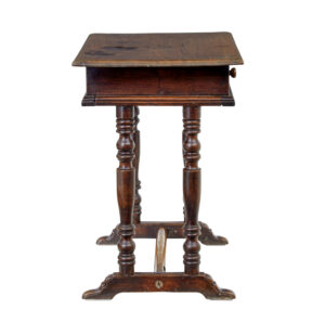 18th Century Rustic Walnut Side Table — thumbnail 3