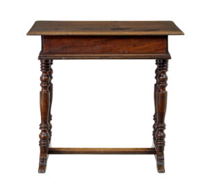 18th Century Rustic Walnut Side Table — thumbnail 2