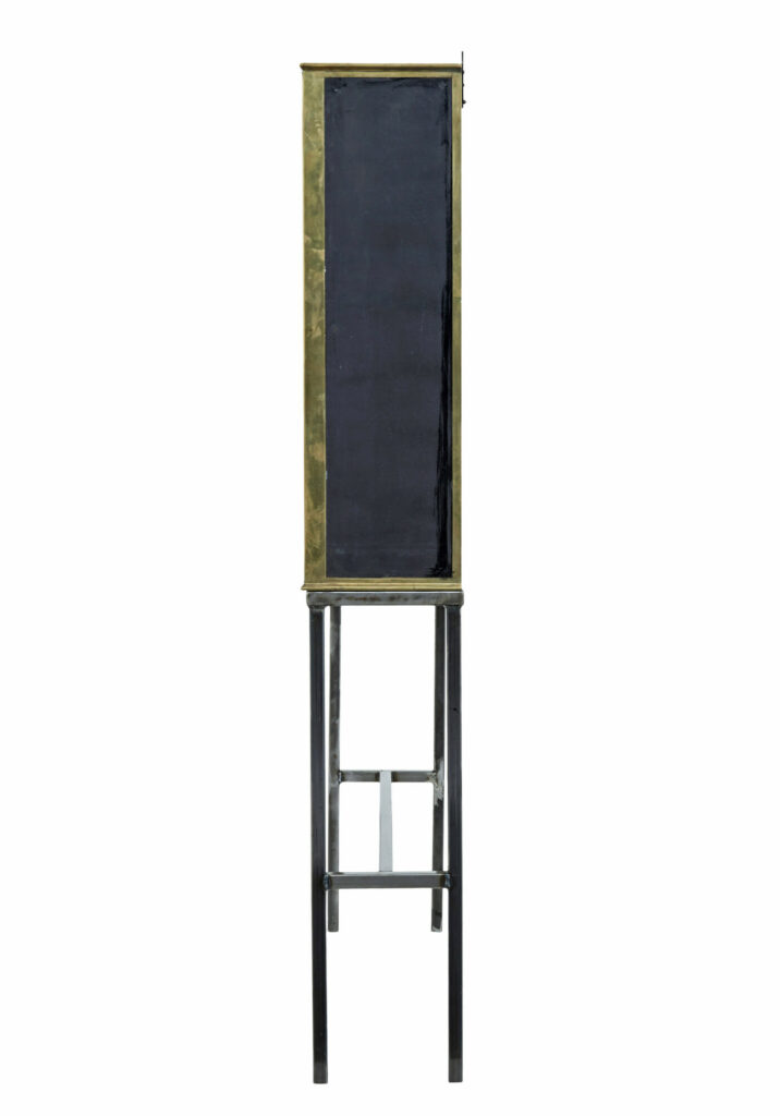 French 1920’s Brass Glazed Shop Display Cabinet by Siegel — image 2