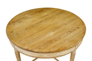 19th Century Circular Scandinavian Pine Dining Table — thumbnail 4