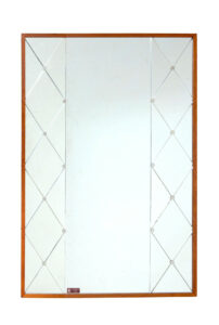 Mid Century Glas &Amp; Tra Scandinavian Harlequin Mirror — thumbnail 2