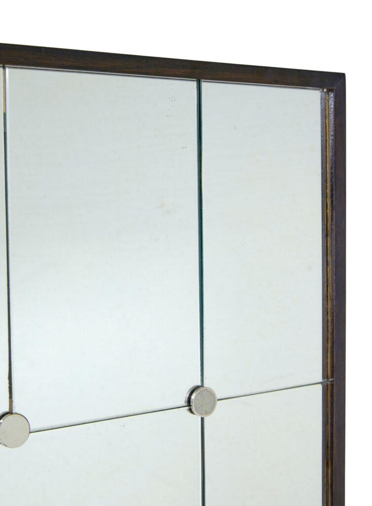 Large Mid Century Swedish Panelled Mirror — image 3