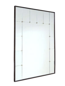 LARGE MID CENTURY SWEDISH PANELLED MIRROR