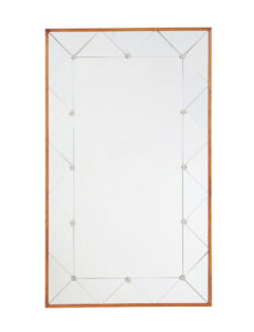 MID CENTURY SWEDISH HARLEQUIN WALL MIRROR