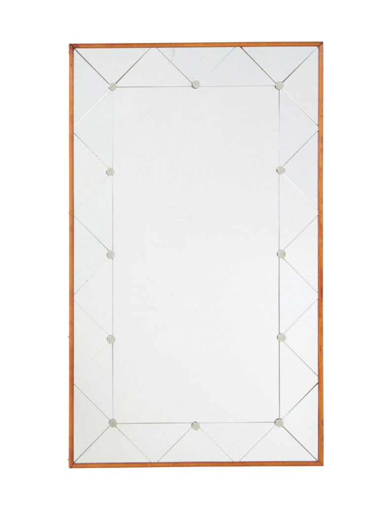 MID CENTURY SWEDISH HARLEQUIN WALL MIRROR