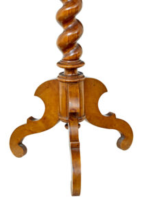 19th Century Scandinavian Burr Elm Octagonal Side Table — thumbnail 5