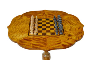 Swedish 19th Century Inlaid Birch Games Table — thumbnail 3