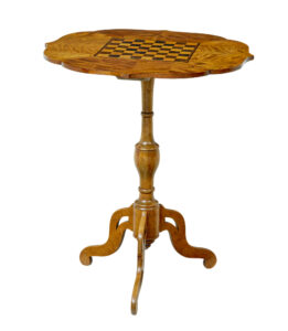 Swedish 19th Century Inlaid Birch Games Table — thumbnail 7