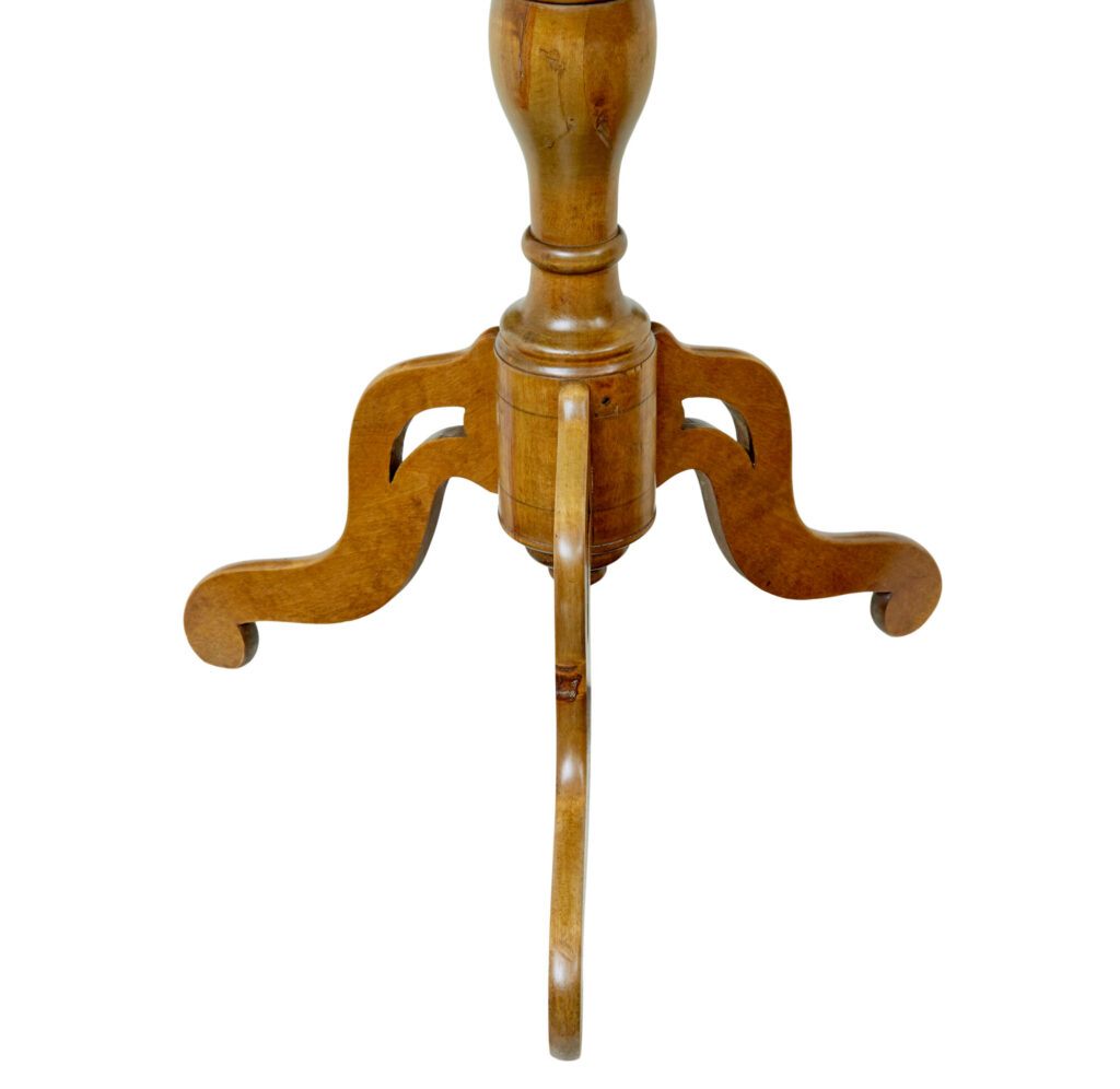 Swedish 19th Century Inlaid Birch Games Table — image 5