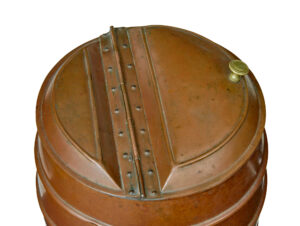 19th Century Copper and Brass Water Barrel — thumbnail 4