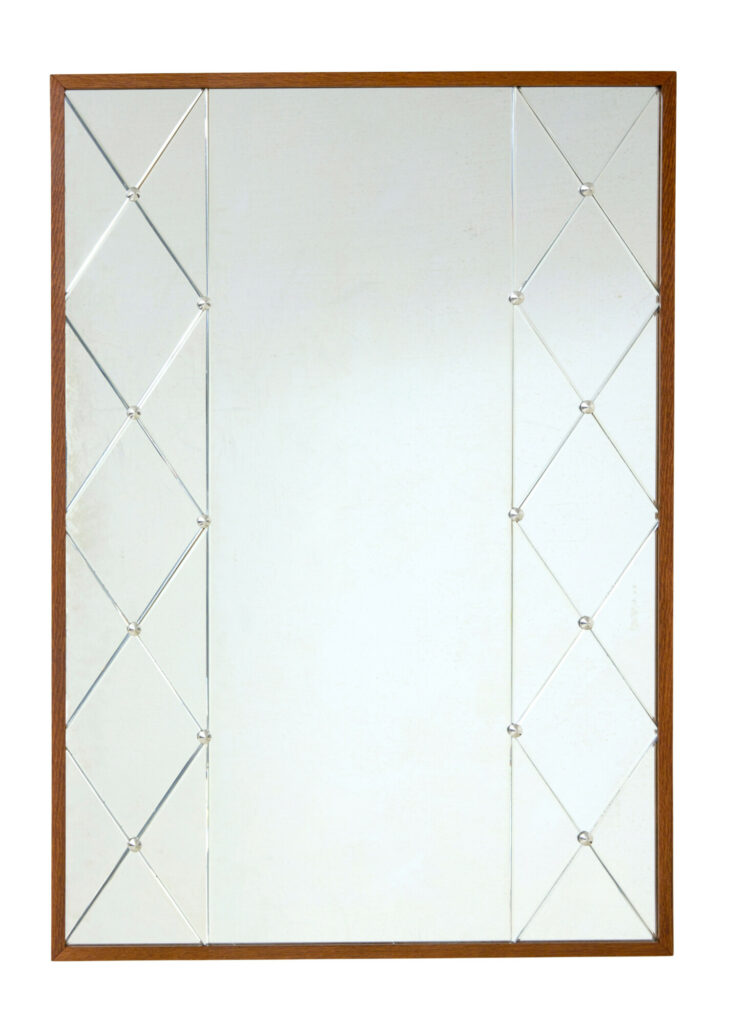 Swedish Oak Harlequin Wall Mirror by Glas &Amp; Tra