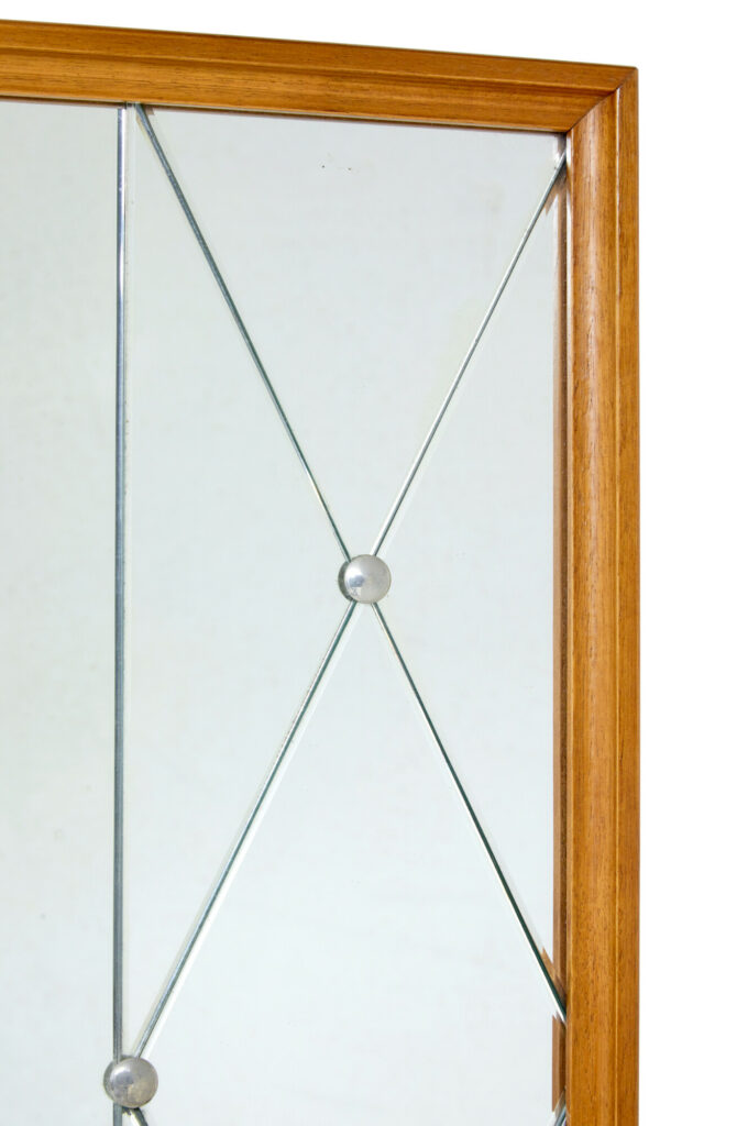 Mid 20th Century Swedish Segmented Bedroom Mirror — image 4