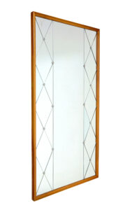 Mid 20th Century Swedish Segmented Bedroom Mirror — thumbnail 2