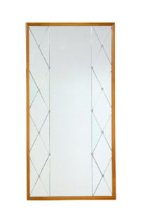 MID 20TH CENTURY SWEDISH SEGMENTED BEDROOM MIRROR